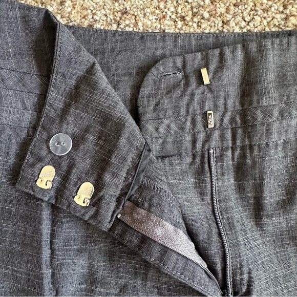 Harve Benard Charcoal Cotton Blend Capri Trousers Womens 10 - Picture 3 of 7
